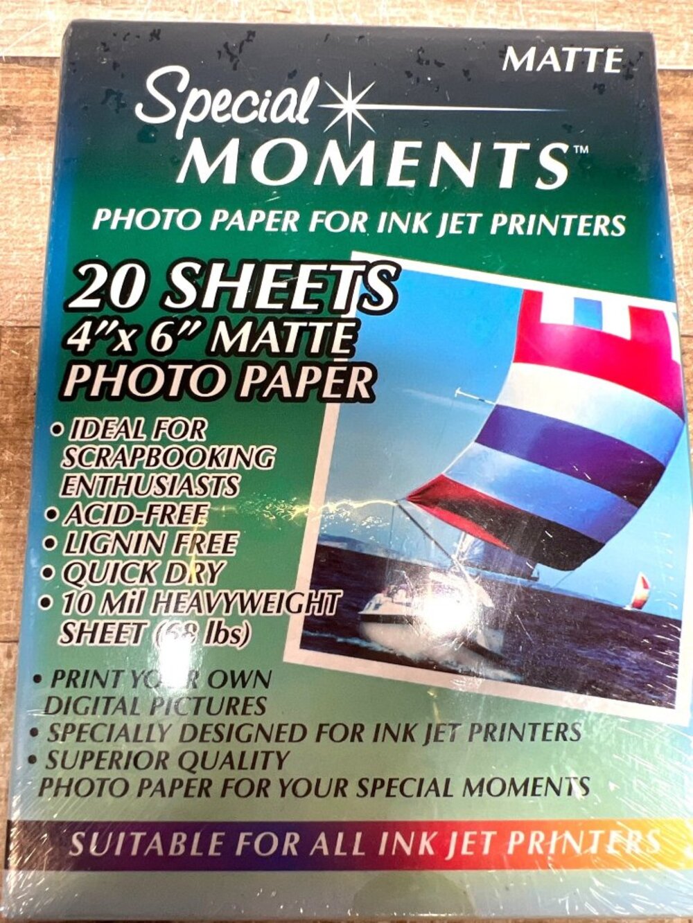 Special Moments 4"x6" Matte Photo Paper For Inkjet Printers Quick Dry Heavyweigh